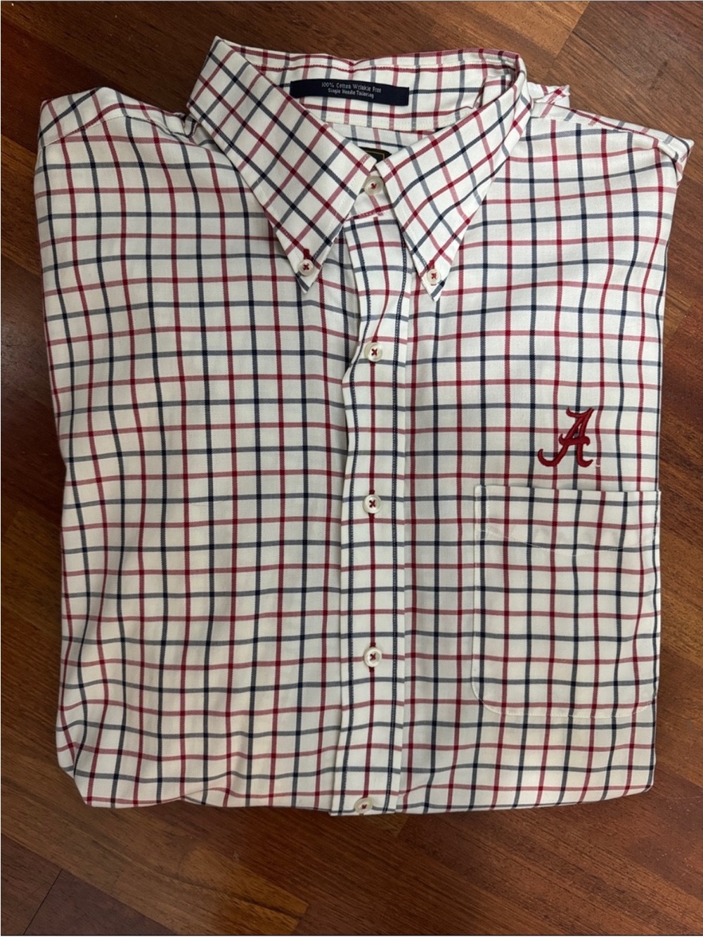 Men's The Shirt Shop Alabama Plaid Button-Down Shirt